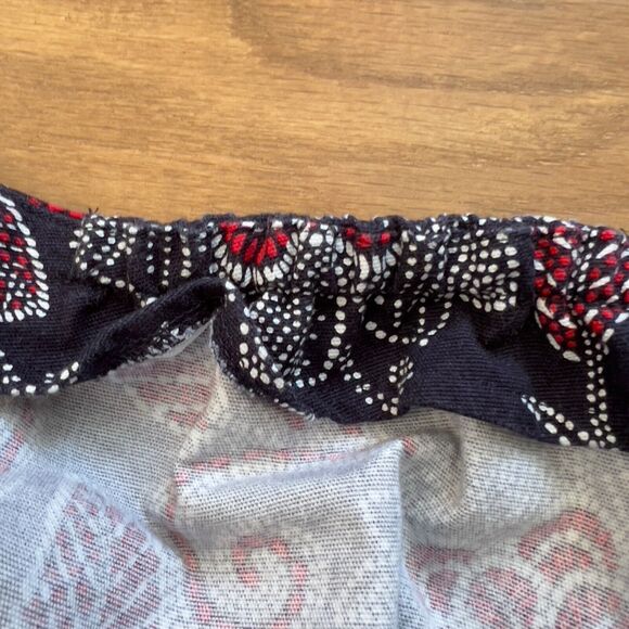 Talbots Woman Pencil Skirt Size 24W Navy Blue/Red/White Floral Print - Picture 11 of 12